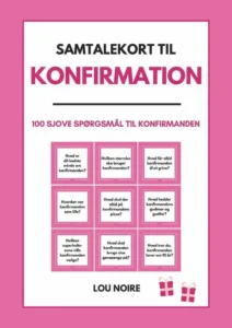 Samtalekort til konfirmation - pink